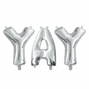YAY Folieletters, zilver, 41cm YAY Folieletters, zilver, 41cm