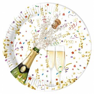 Sparkling celebration Bordjes, 8 stuks Sparkling celebration Bordjes, 8 stuks
