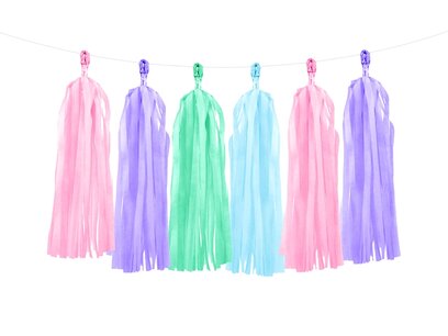 Gekleurde mix Tassel slinger DIY, ca 2 meter Gekleurde mix Tassel slinger DIY, ca 2 meter