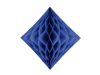 Blauw, donkerblauw Honeycomb diamant, 30cm Blauw, donkerblauw Honeycomb diamant, 30cm