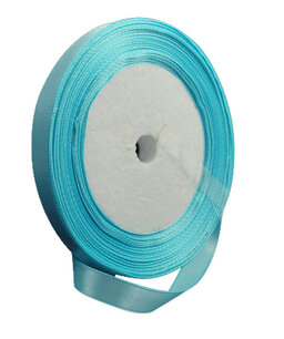 Lichtblauw Satijn lint, 6mm, rol 23 m Lichtblauw Satijn lint, 6mm, rol 23 m