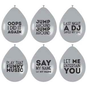 Song quotes Ballonnen, 6 stuks Song quotes Ballonnen, 6 stuks