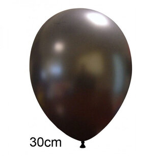 Zwart Metallic ballon (30cm) Zwart Metallic ballon (30cm)