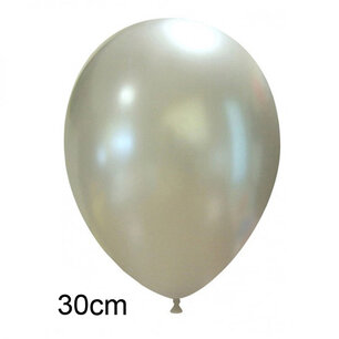 Zilver Metallic ballon (30cm) Zilver Metallic ballon (30cm)