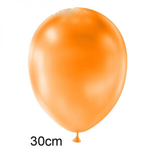 Oranje Metallic ballon (30cm) Oranje Metallic ballon (30cm)