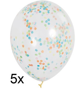 Wonderlijk Ballonnen gevuld met gekleurde confetti, 5 st. AT-91
